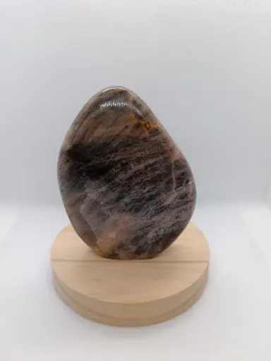 Pierre De Lune Noire Forme Libre